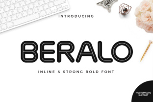 A Display Font Called Beralo Inline for Elegant Editorial Headings