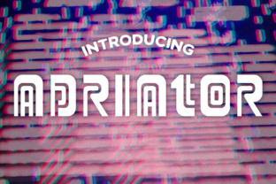 Adriator Font Review: A Glitchy, Glyphic Typeface for Retro Branding