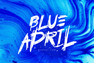 Blue April: A Bold and Edgy Font for Crafters and Creators