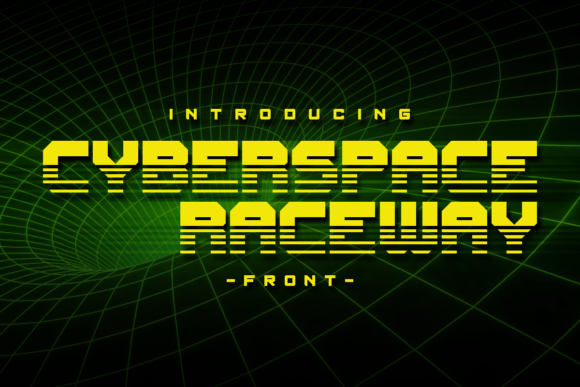 Cyberspace Raceway: A Futuristic Display Font for Modern Web Design