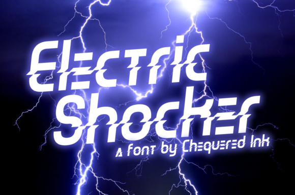 Electric Shocker Font: A Display Typeface for Bold Digital Branding