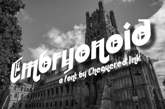 Embryonoid: A Gothic Font for Modern Editorial Design