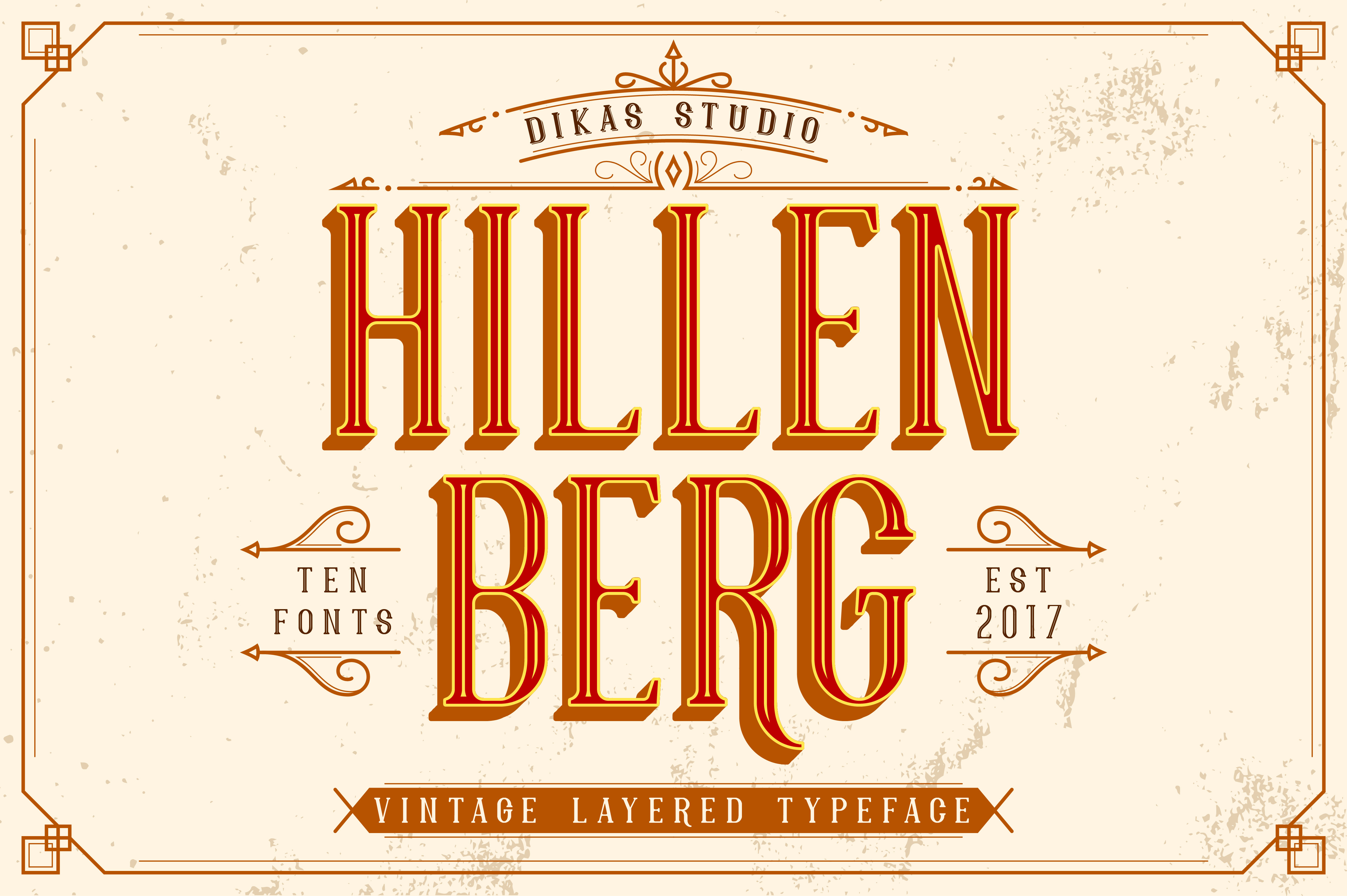 Enhance Your Brand with Hillenberg, the Versatile Vintage Font