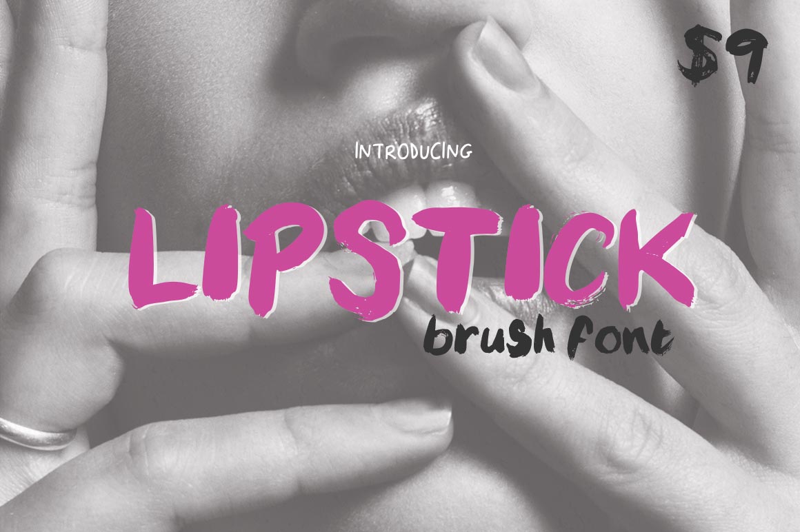 Exploring Lipstick Brush: A Textured Font for Edgy Designs