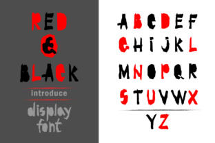 Red and Black: A Display Font with a Sharp, Commanding Personality