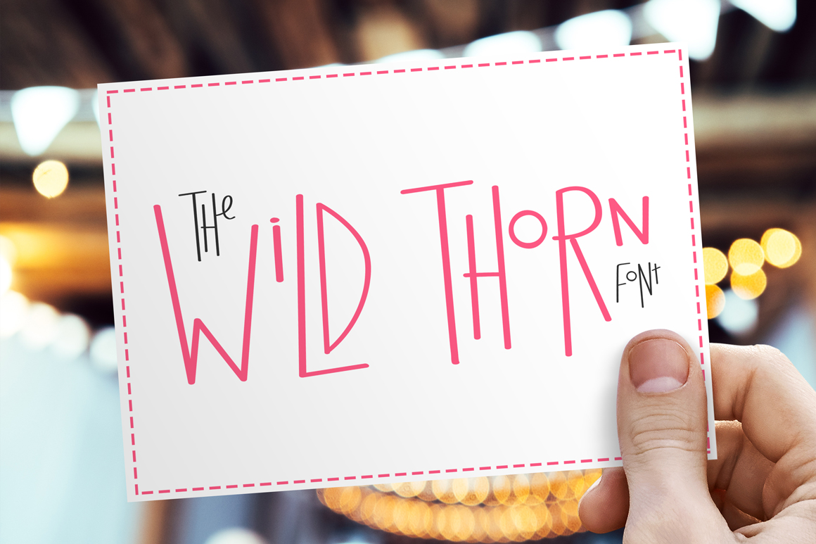 Wild Thorn: A Display Font with Attitude for Editorial Design